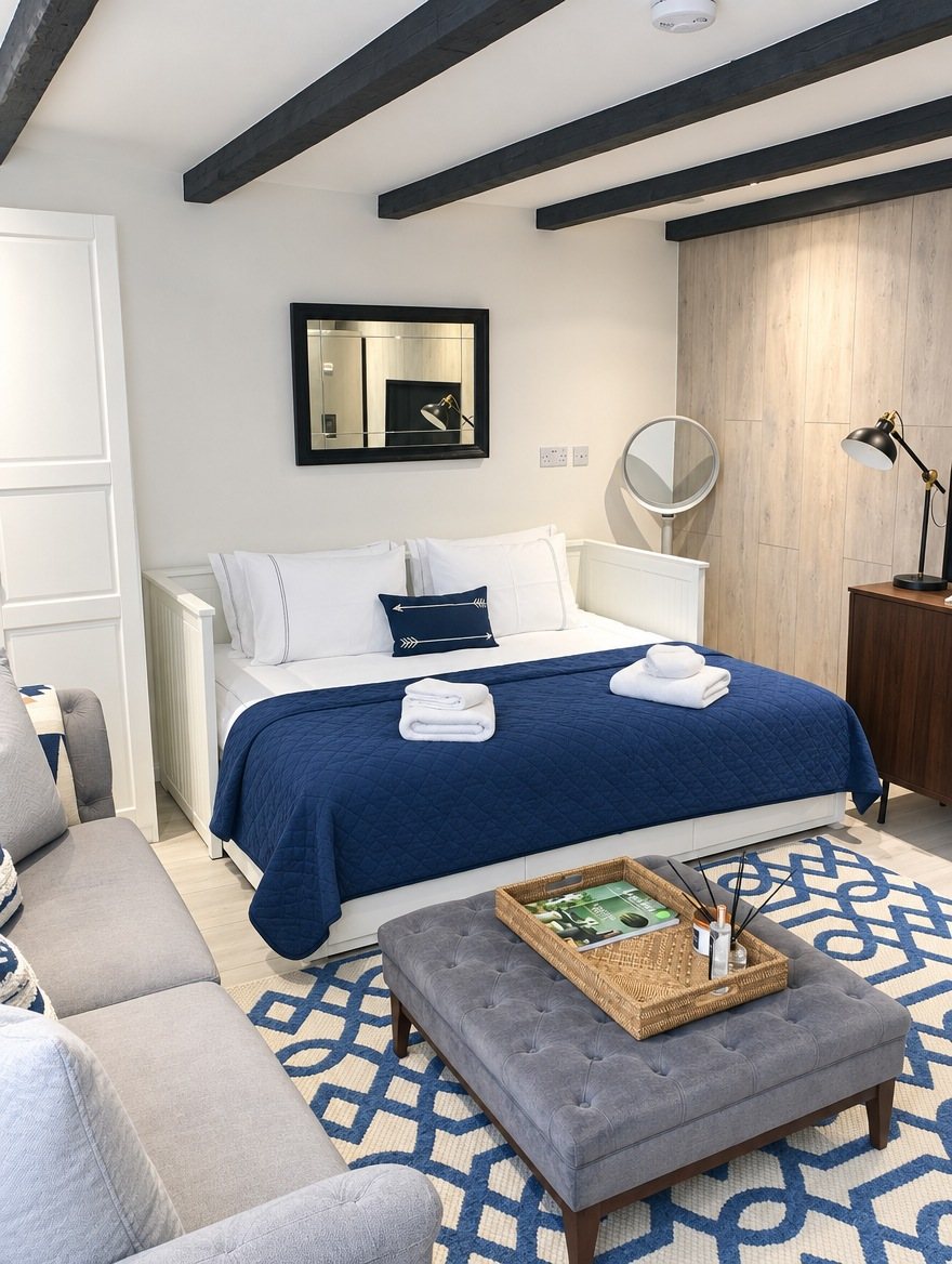 Enhanced bedroom listing photo