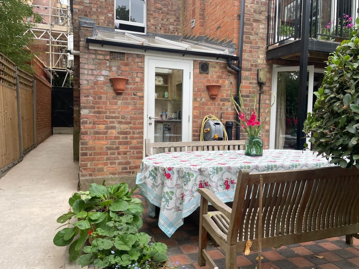 Garden patio — before enhancement